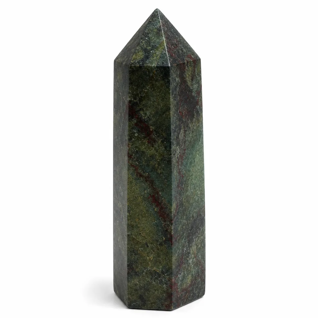 Dragon Blood Stone Pillar – Handcrafted Healing & Chakra Energy for Meditation, Yoga, Home & Spiritual Decor