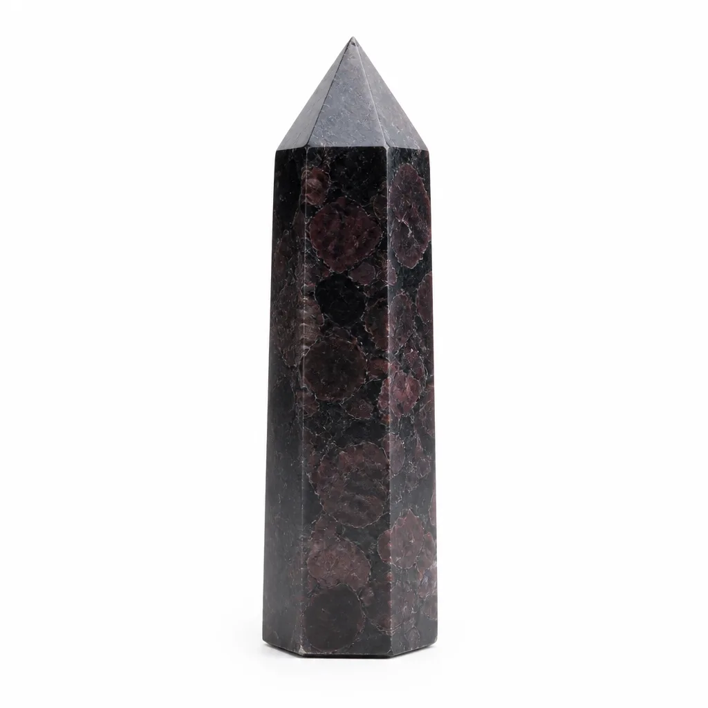 Garnet Crystal Column for Chakra Healing & Protection | Premium Metaphysical Decor image 1 Garnet Crystal Column for Chakra Healing & Protection | Premium Metaphysical Decor