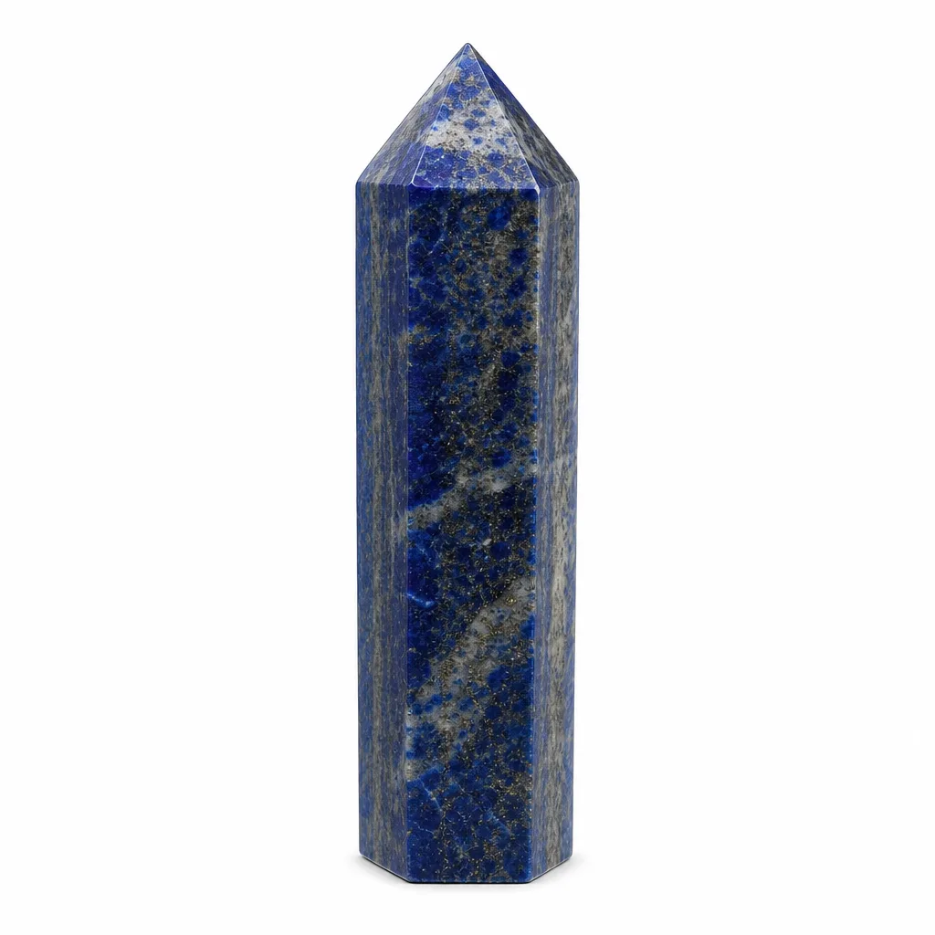 Crystal Pillar Lapis Lazuli Chakra Healing Energy Protection for Meditation & Office | Premium Handcrafted Metaphysical Green Label image 1 Crystal Pillar Lapis Lazuli Chakra Healing Energy Protection for Meditation & Office | Premium Handcrafted Metaphysical Green Label