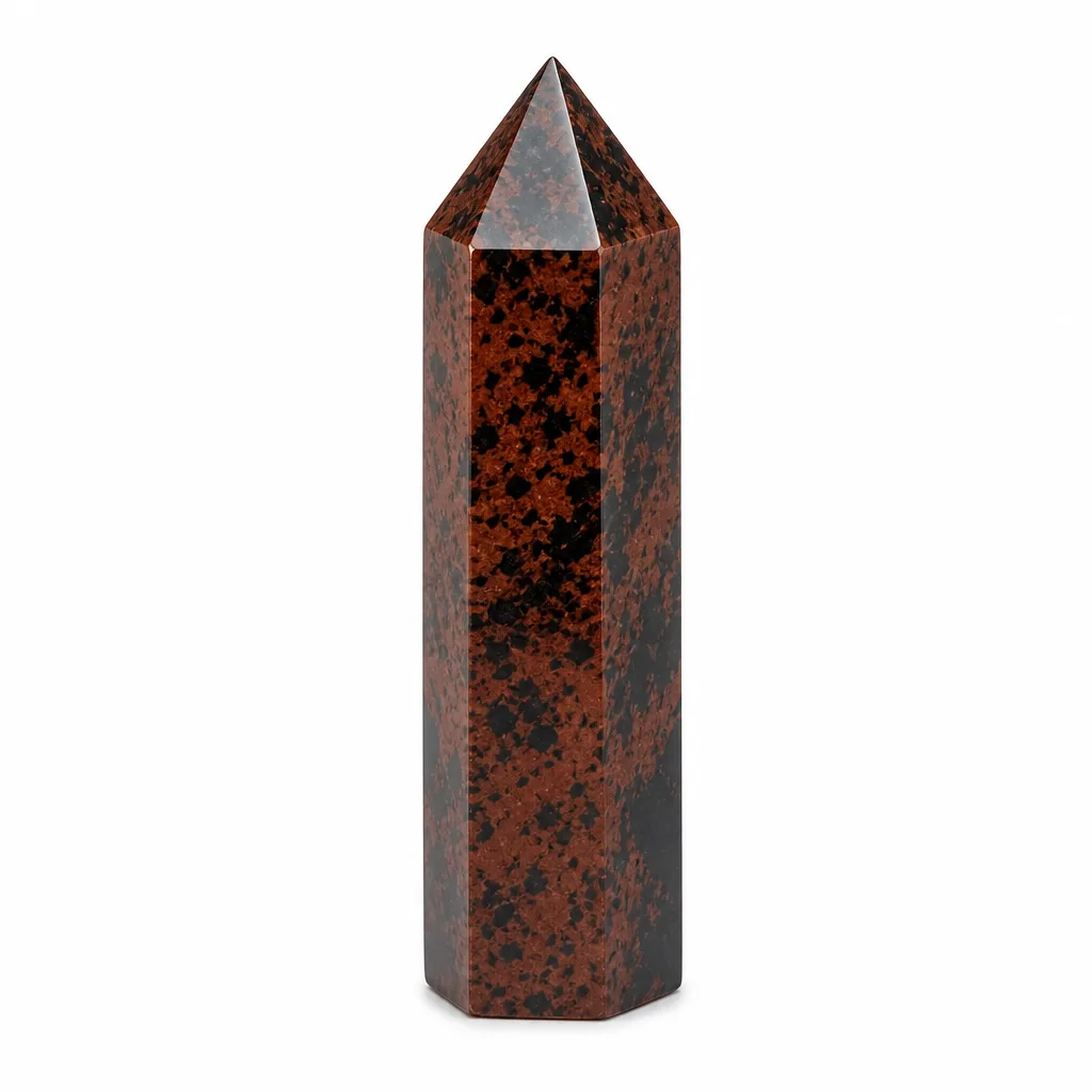 Red Obsidian Crystal Pillar – Handcrafted Healing & Protection for Meditation, Altar & Home Decor image 1 Red Obsidian Crystal Pillar – Handcrafted Healing & Protection for Meditation, Altar & Home Decor