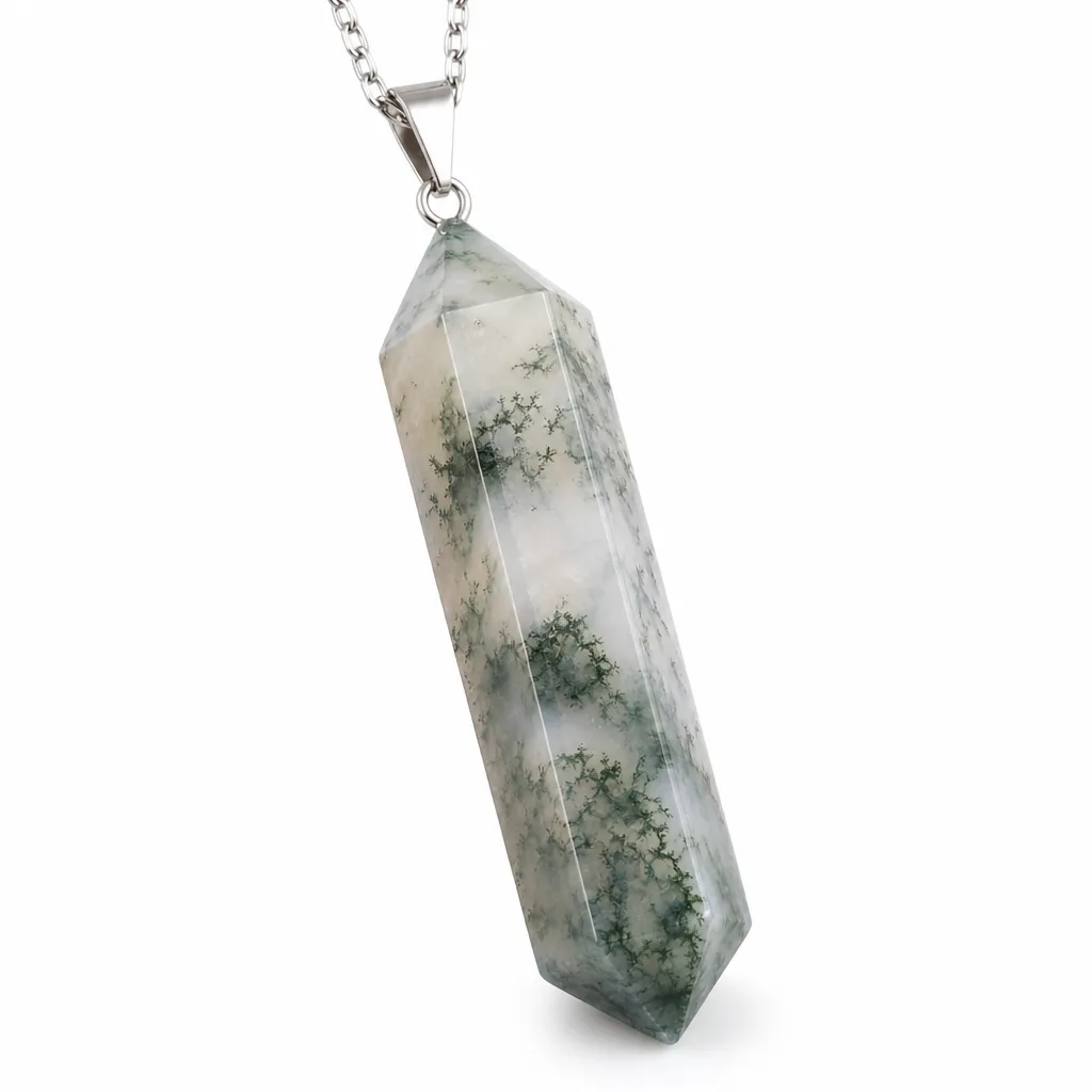 Premium Handcrafted Moss Agate Beads – Chakra Healing Energy & Protection for Meditation, Yoga, Home & Spiritual Spaces