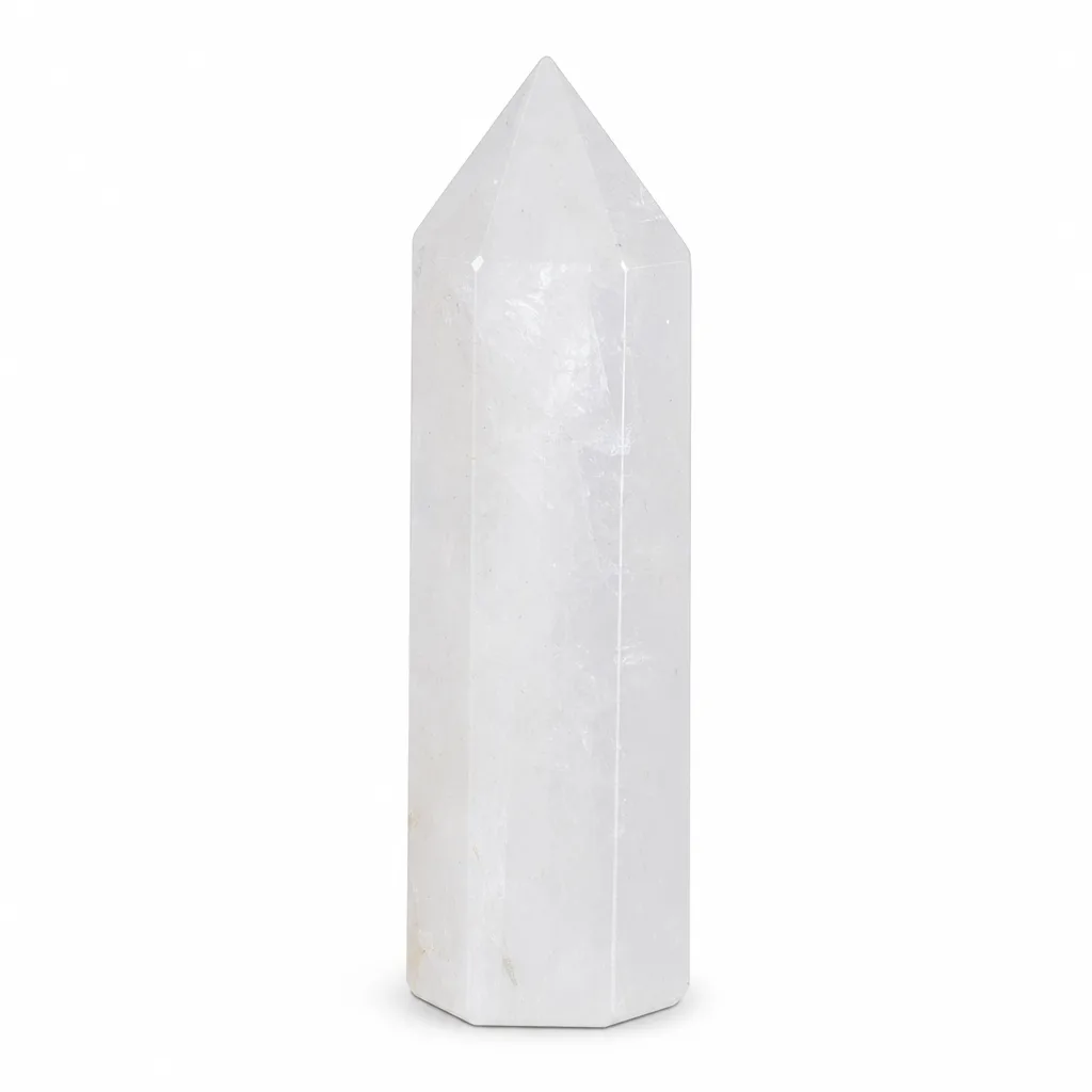 White Calcite Aurora Pillar Crystal – Handcrafted Healing Energy for Meditation & Home Decor image 1 White Calcite Aurora Pillar Crystal – Handcrafted Healing Energy for Meditation & Home Decor