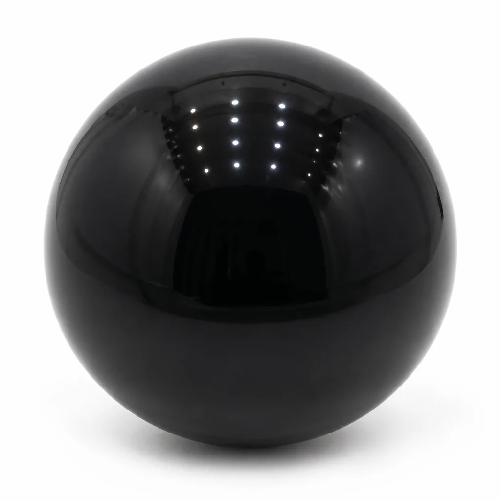 Premium Obsidian Crystal Sphere – Handcrafted Healing & Protection for Meditation, Yoga & Spiritual Spaces