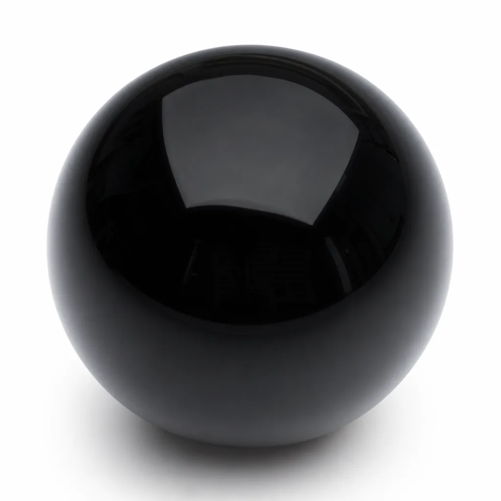 Premium Obsidian Crystal Sphere – Handcrafted Healing & Protection for Meditation, Yoga & Spiritual Spaces