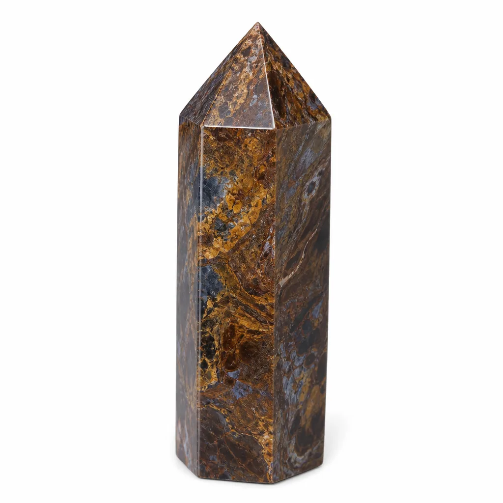 Pietersite Crystal Pillar – Handcrafted Energy & Protection for Meditation, Yoga & Home Decor