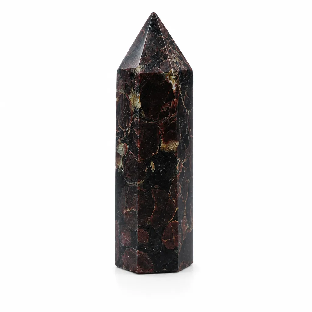 Premium Firework Garnet Crystal Column for Chakra Healing & Protection | Meditation, Yoga, Altar Decor & Executive Desk Collection image 1 Premium Firework Garnet Crystal Column for Chakra Healing & Protection | Meditation, Yoga, Altar Decor & Executive Desk Collection