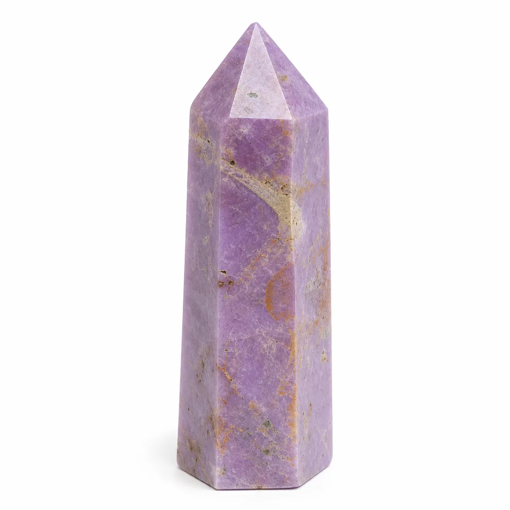 Premium Handcrafted Purple Mica Pillar – Healing Chakra Energy for Meditation, Yoga & Spiritual Decor