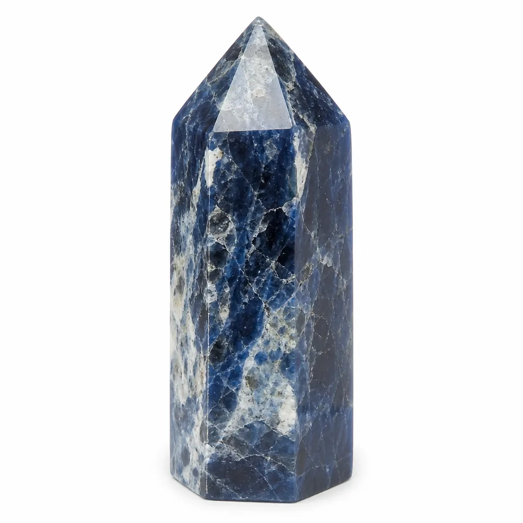Crystal Pillar Blue Goldstone Chakra Energy for Home & Office | Premium Red Label Collection