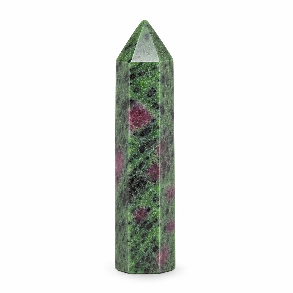 Premium Handcrafted Red-Green Gem Crystal Pillar – Chakra Healing & Energy Decor for Meditation, Yoga, Office & Spiritual Gifts image 1 Premium Handcrafted Red-Green Gem Crystal Pillar – Chakra Healing & Energy Decor for Meditation, Yoga, Office & Spiritual Gifts