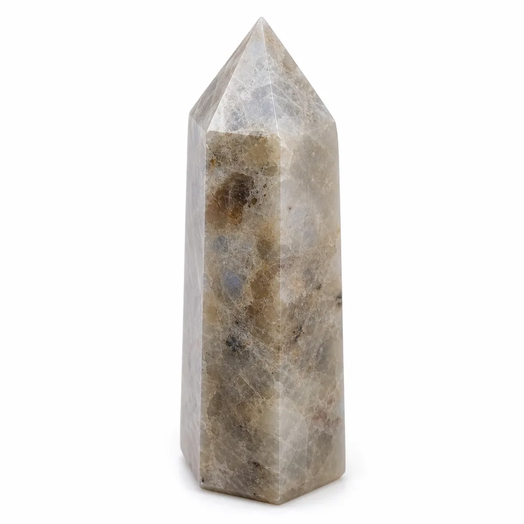 Premium Handcrafted Moonstone Pillar – Chakra Healing & Energy Decor for Meditation, Yoga, Home & Wellness Spaces