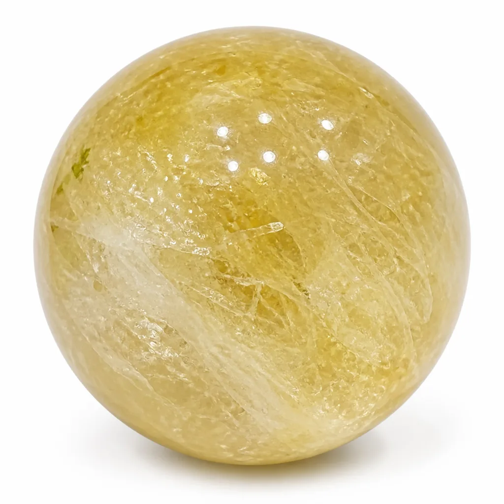 Premium Citrine Bead Necklace – Handcrafted Chakra Healing Energy for Meditation & Home Decor