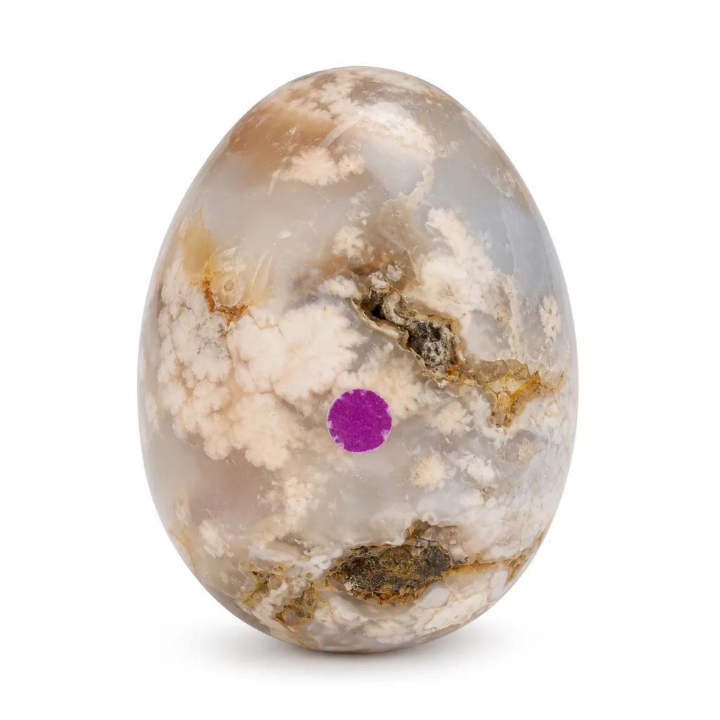 Premium Handcrafted Sakura Agate Crystal – Chakra Healing & Protection for Meditation, Yoga, Home & Spiritual Spaces – Purple Label Collection image 1 Premium Handcrafted Sakura Agate Crystal – Chakra Healing & Protection for Meditation, Yoga, Home & Spiritual Spaces – Purple Label Collection