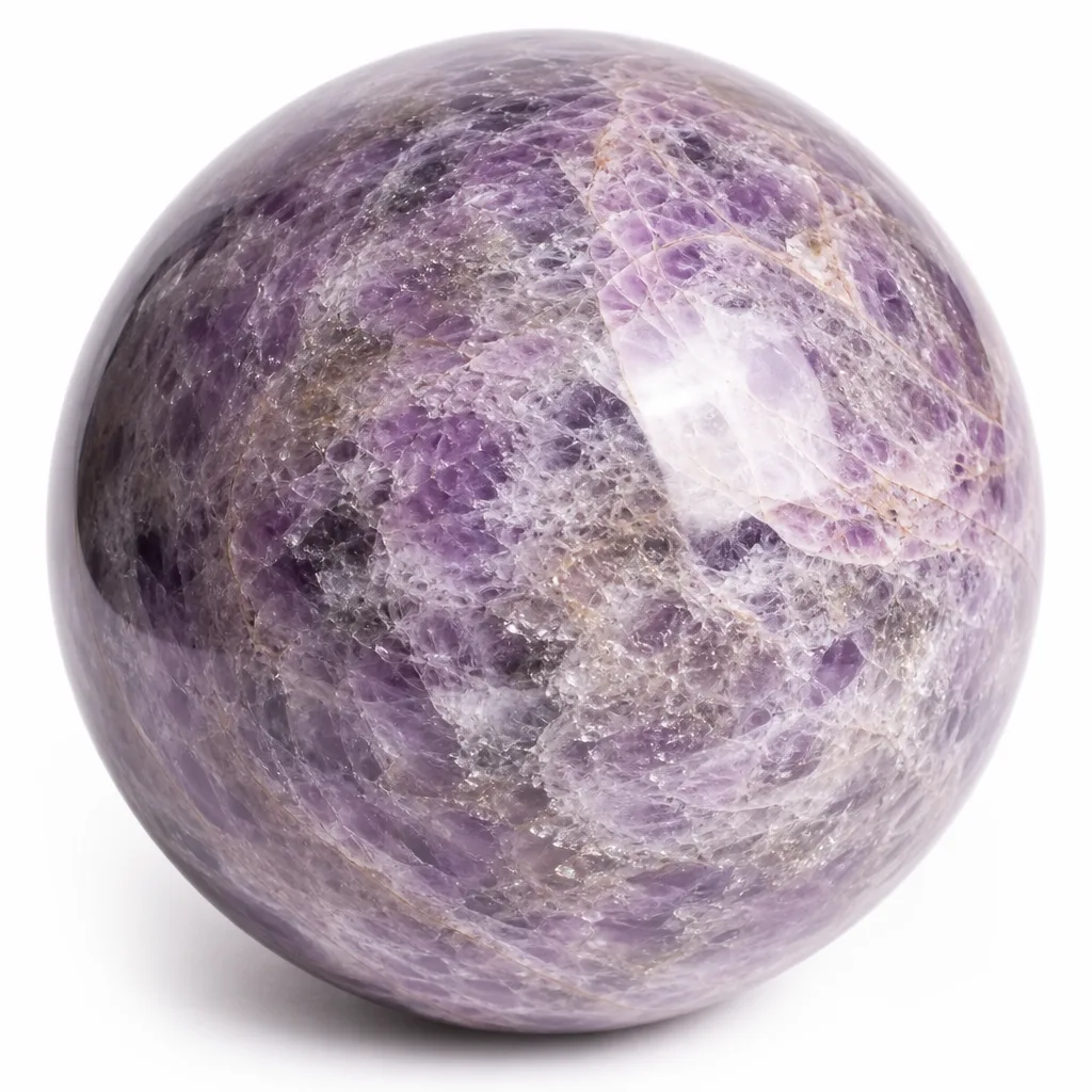 Premium Handcrafted Amethyst Crystal Ball – Healing Chakra Energy for Meditation & Decor