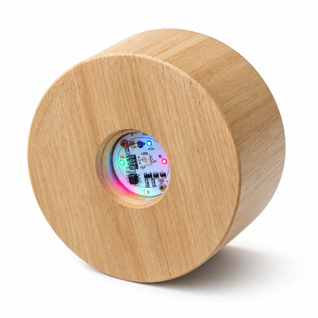 Premium Log Lamp Base Colorful Light Chakra Healing Energy Protection Decor for Meditation Bedroom Office & Altar Collection