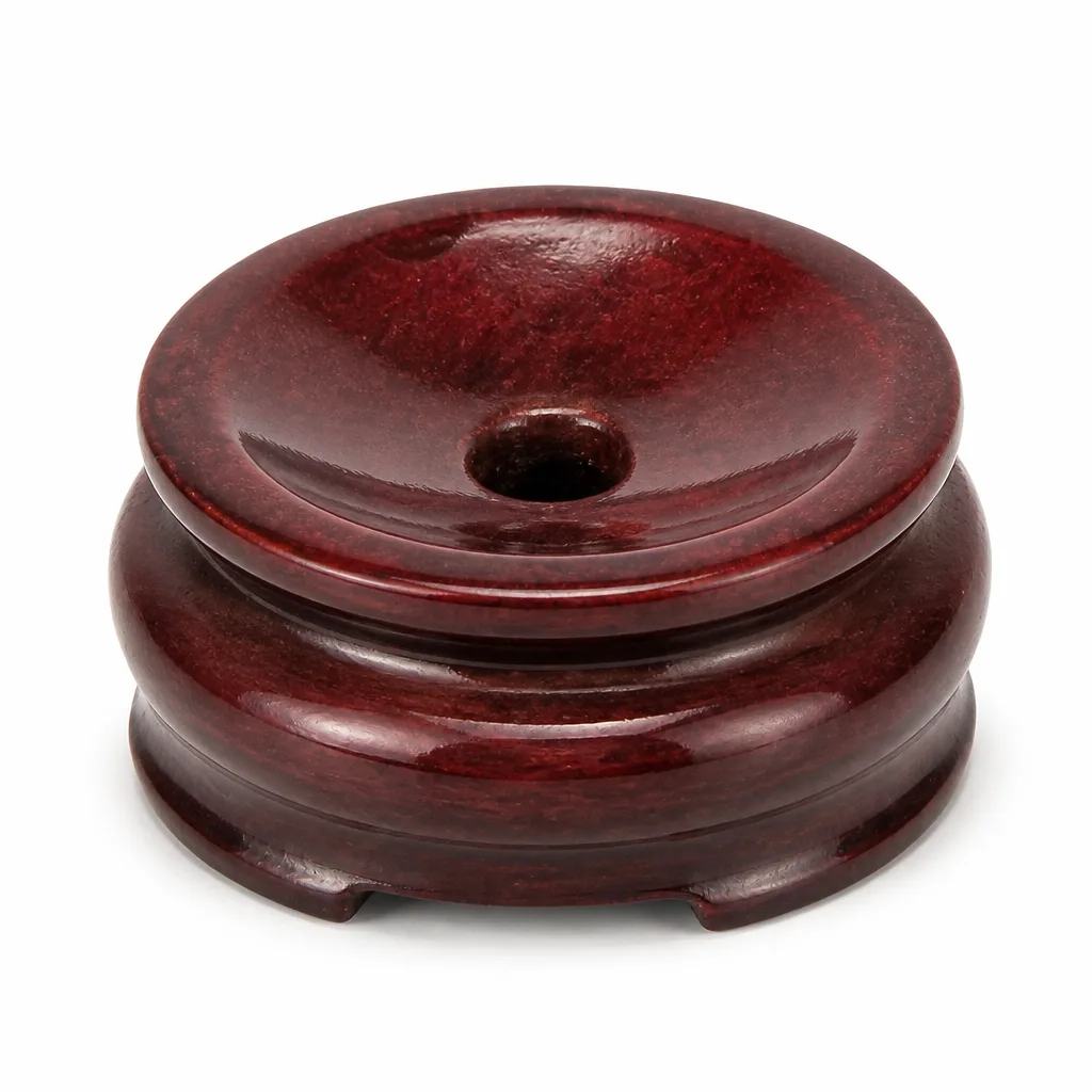 Crystal Sphere Holder, Wood-Like Large Chakra Energy Decor | Premium Collection