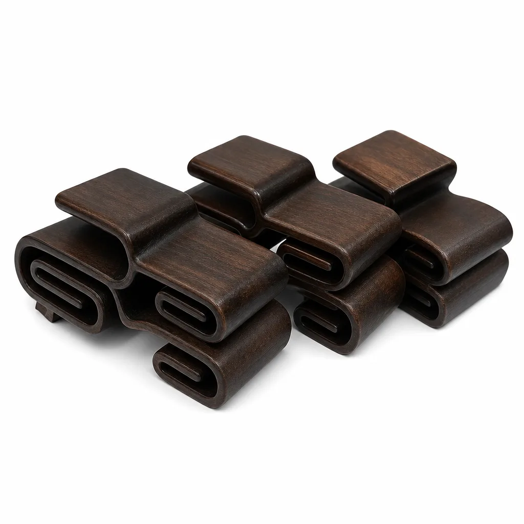 Premium Handcrafted Black Catalpa Wood Scroll Books – Chakra Healing Energy for Meditation, Yoga & Spiritual Spaces