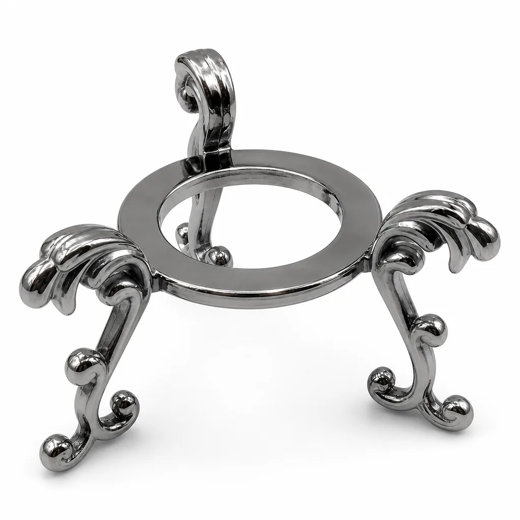 Premium Metal Tripod Stand – Handcrafted Chakra Healing Energy Decor for Meditation & Living Spaces