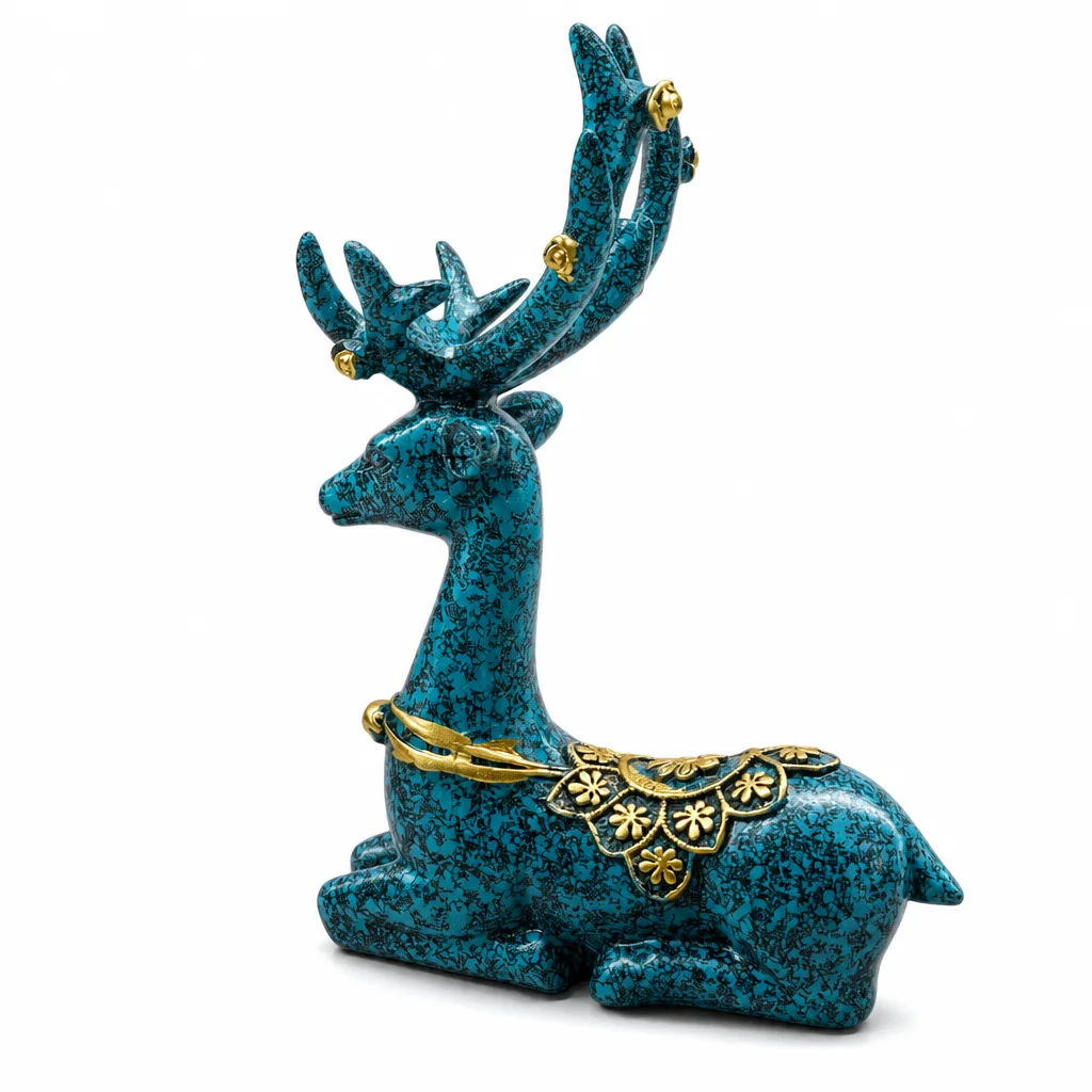 Premium Handcrafted Crystal Deer Alt for Chakra Healing & Energy Protection – Meditation & Altar Decor Collection