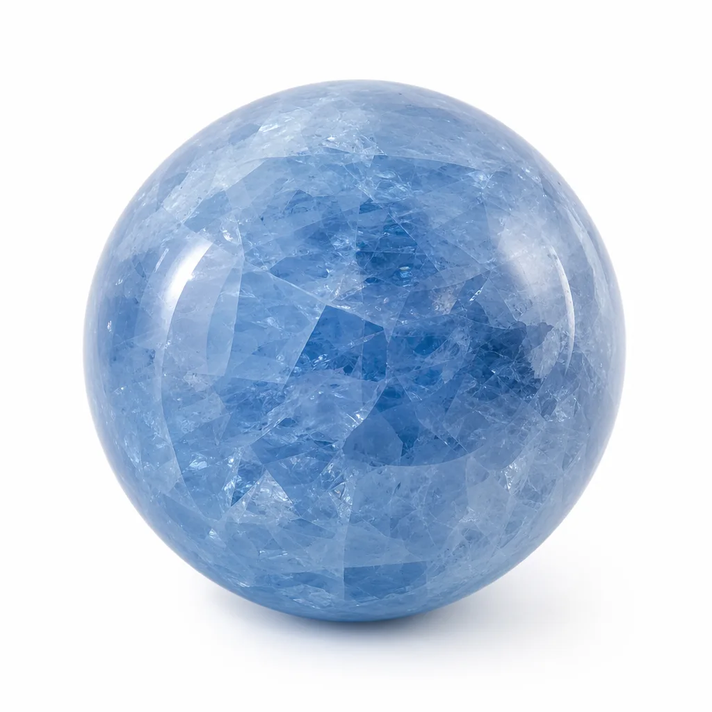 Crystal Ball Blue Crystal Chakra Healing Energy for Meditation | Premium Collection
