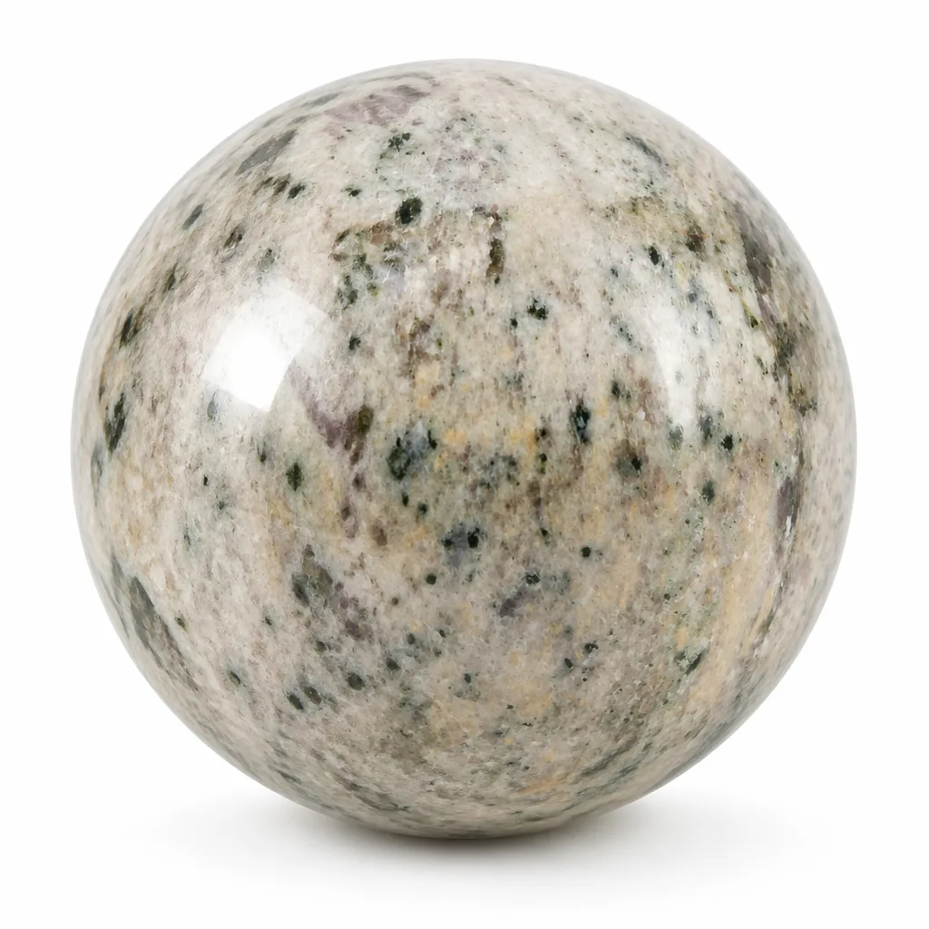 Premium Handcrafted Plum Blossom Tourmaline Ball – Chakra Healing Energy for Meditation, Yoga & Spiritual Decor – Purple Label Collection