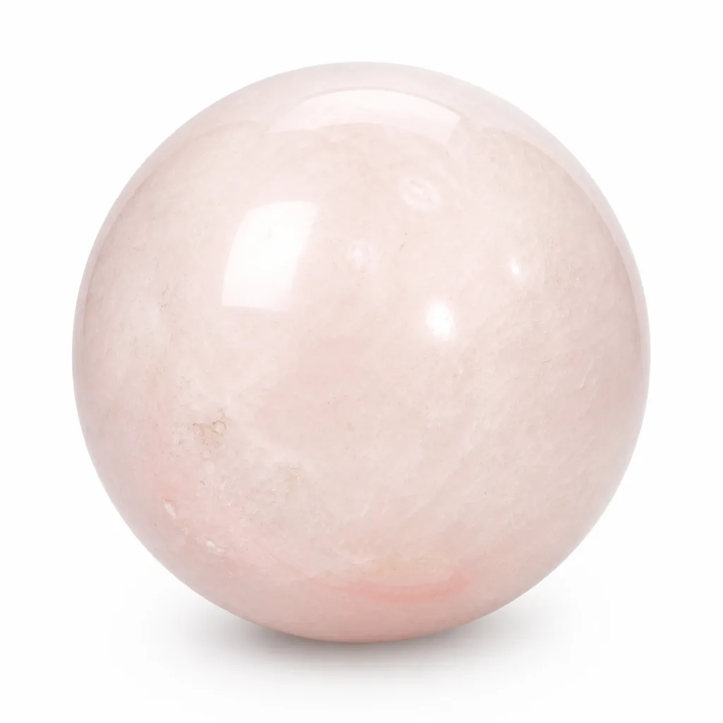 Pink Opal Crystal Sphere Premium Metaphysical Chakra Healing Energy Protection Decor for Meditation Yoga Bedroom Office Living Room Wellness Studio Altar Gift Executive D