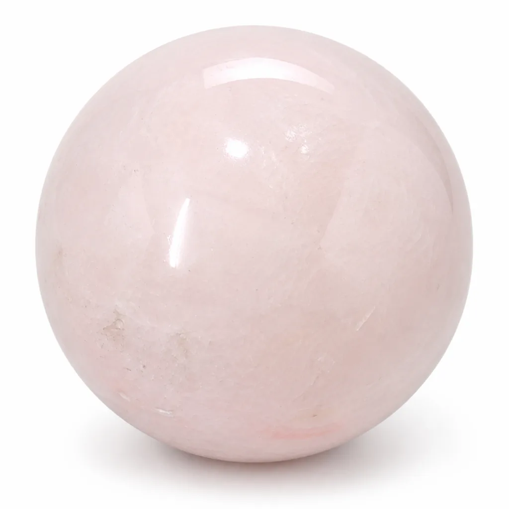 Pink Opal Crystal Sphere Premium Metaphysical Chakra Healing Energy Protection Decor for Meditation Yoga Bedroom Office Living Room Wellness Studio Altar Gift Executive D