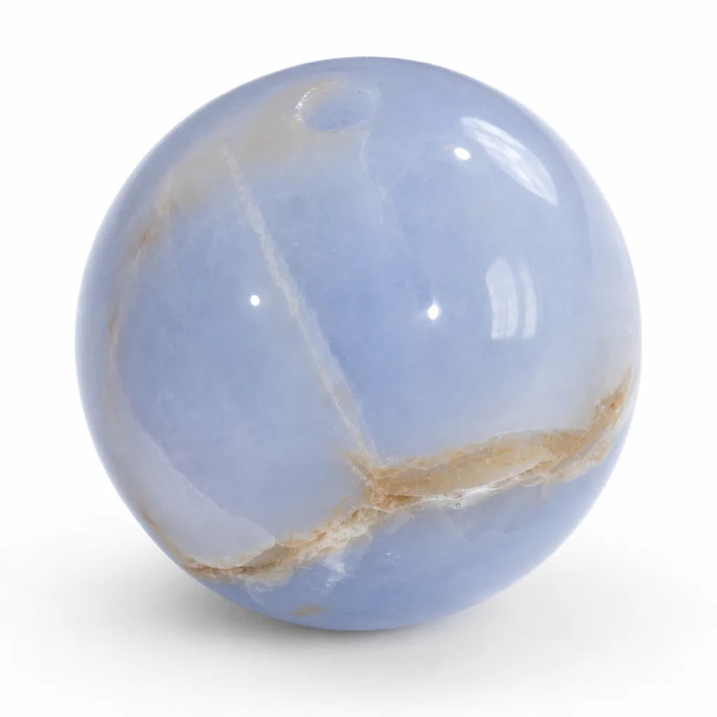 Blue Chalcedony Bead (C Grade) Chakra EnergyBlue Chalcedony Beads C & Protection for Meditation, Yoga & Altar | Premium Met Grade Healing Chakra Energy Jewelry &aphys