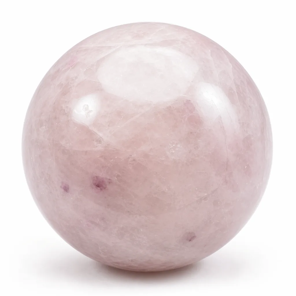Pink Fluorite Crystal Sphere Premium Chakra Healing Decor for Meditation & Altar Spaces