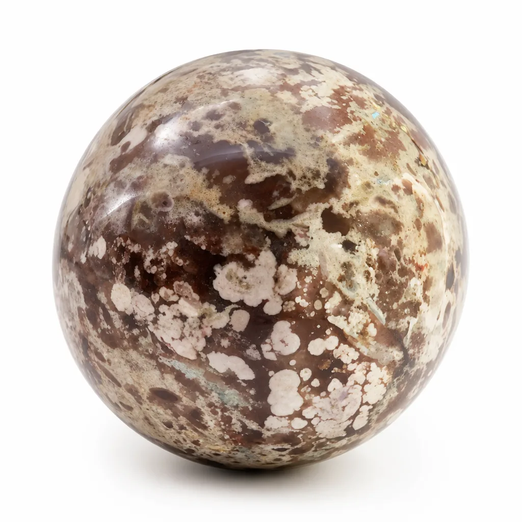 Crystal Sphere Money Agate Chakra Healing Energy Protection Meditation Yoga Home Office Premium Metaphysical Collection