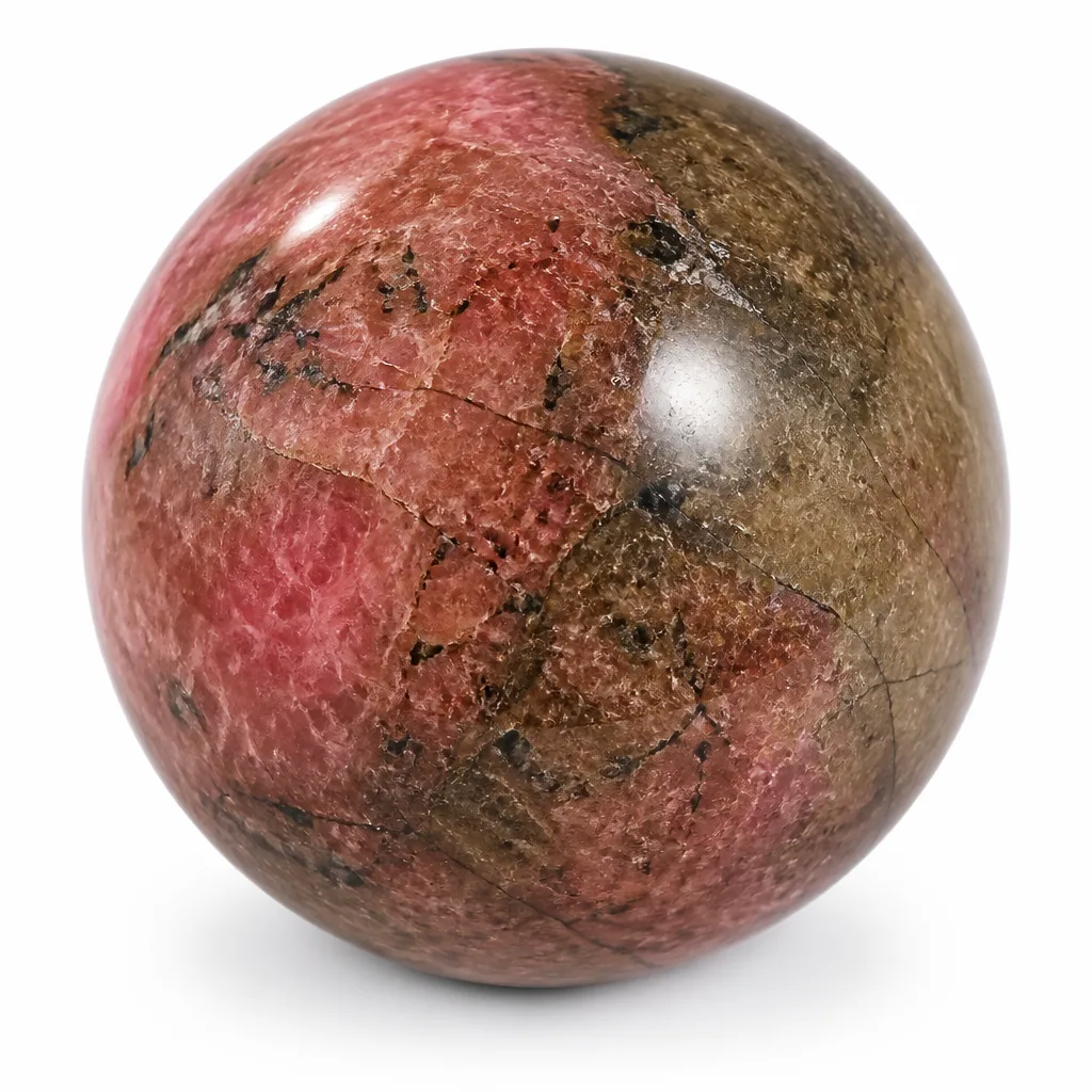 Premium Handcrafted Peach Blossom Tourmaline Sphere – Chakra Healing Energy for Meditation, Yoga & Altar Decor – Green Label Collection