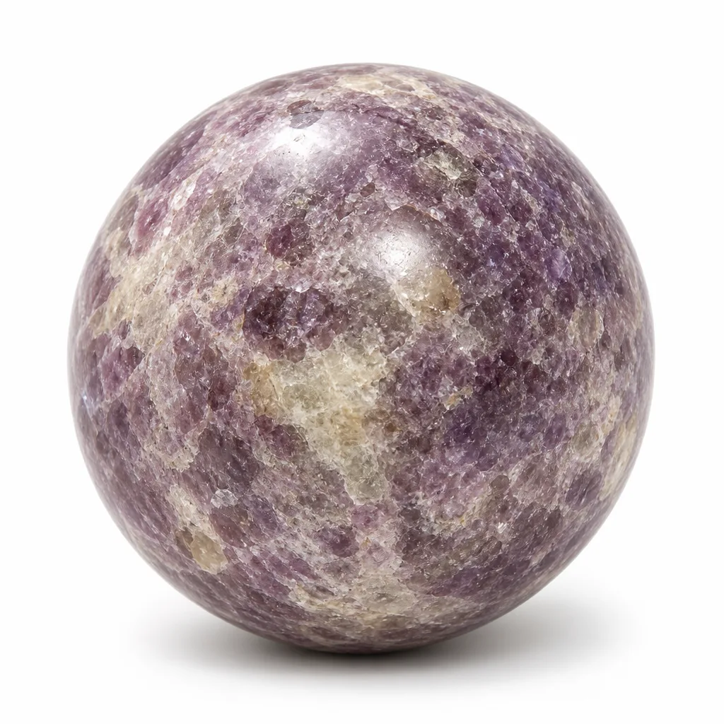 Crystal Sphere Purple Mica Chakra Energy & Protection | Premium Metaphysical Collection