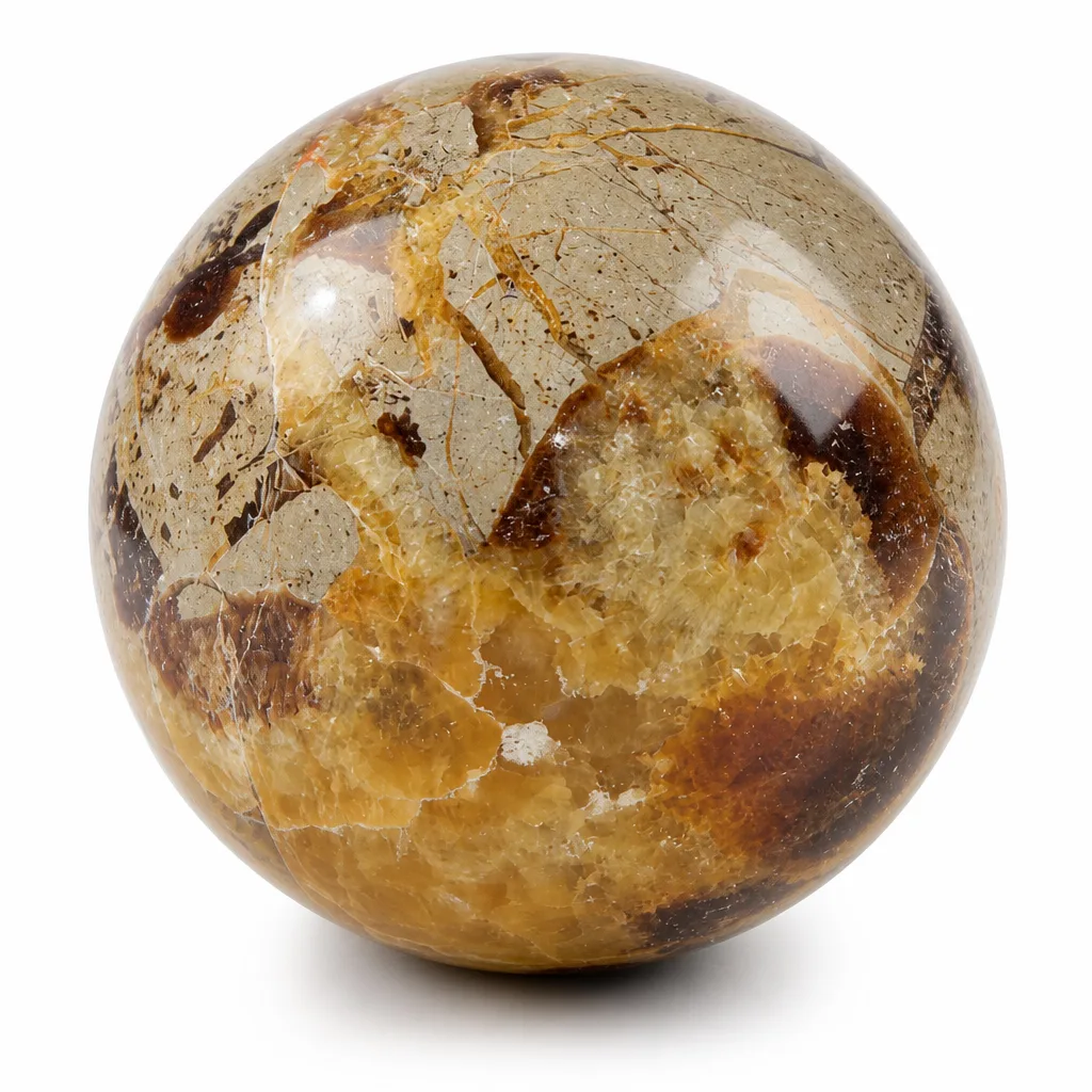 Premium Handcrafted Turtle Shell Crystal Ball – Chakra Healing Energy for Meditation, Yoga & Spiritual Decor