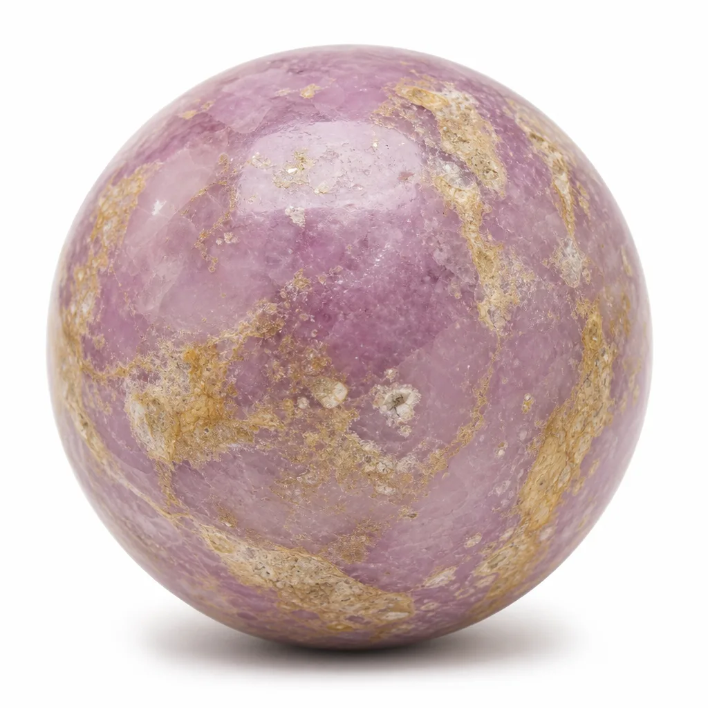 Premium Handcrafted Purple Mica Crystal Ball – Healing Chakra Energy for Meditation, Yoga & Spiritual Decor