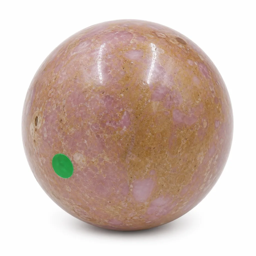 Premium Crystal Sphere Purple Mica Healing Energy Protection Decor for Meditation Yoga Office Living Room Altar & Executive Desk Collection
