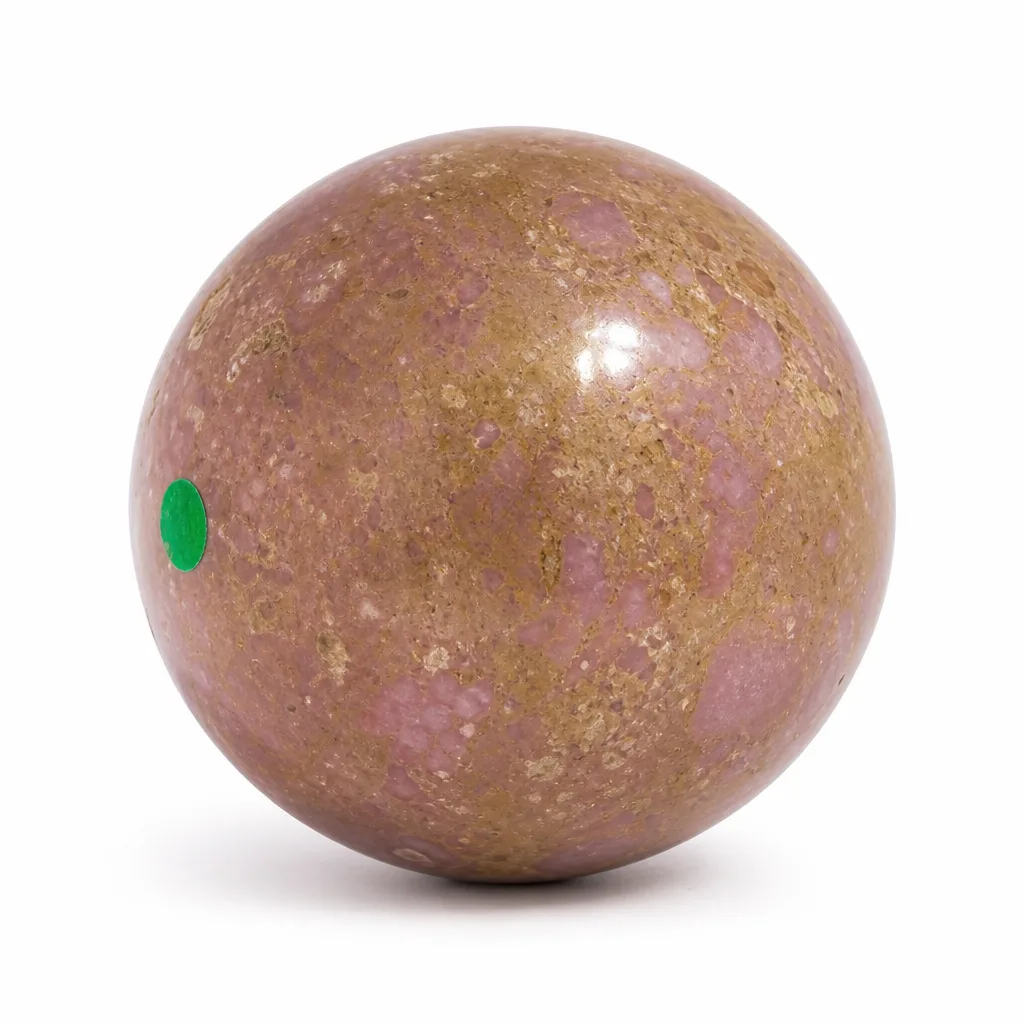 Premium Crystal Sphere Purple Mica Healing Energy Protection Decor for Meditation Yoga Office Living Room Altar & Executive Desk Collection