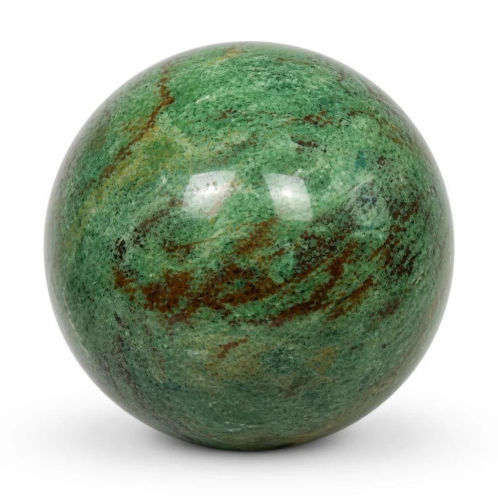 Premium Green Phoenix Stone Sphere – Handcrafted Healing & Chakra Energy for Meditation, Yoga, Home & Spiritual Decor