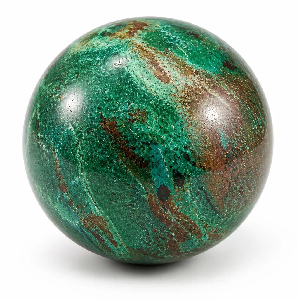 Premium Green Phoenix Stone Sphere – Handcrafted Healing & Chakra Energy for Meditation, Yoga, Home & Spiritual Decor