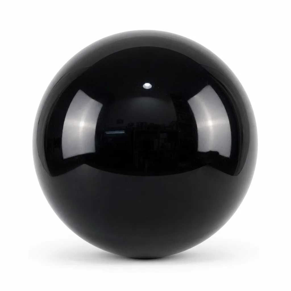 Obsidian Crystal Sphere – Handcrafted Energy & Protection for Meditation, Yoga & Home Decor