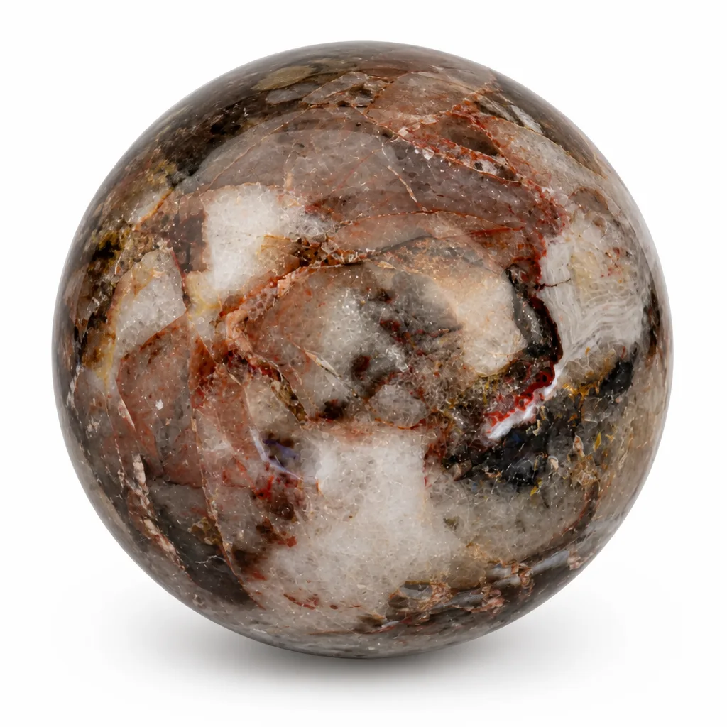 Premium Mexican Agate Crystal Sphere – Chakra Healing Energy for Meditation & Decor