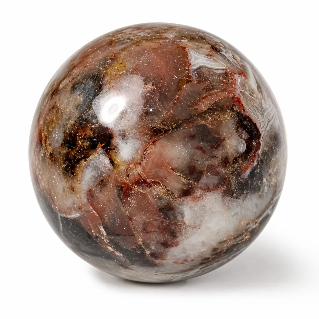 Premium Mexican Agate Crystal Sphere – Chakra Healing Energy for Meditation & Decor