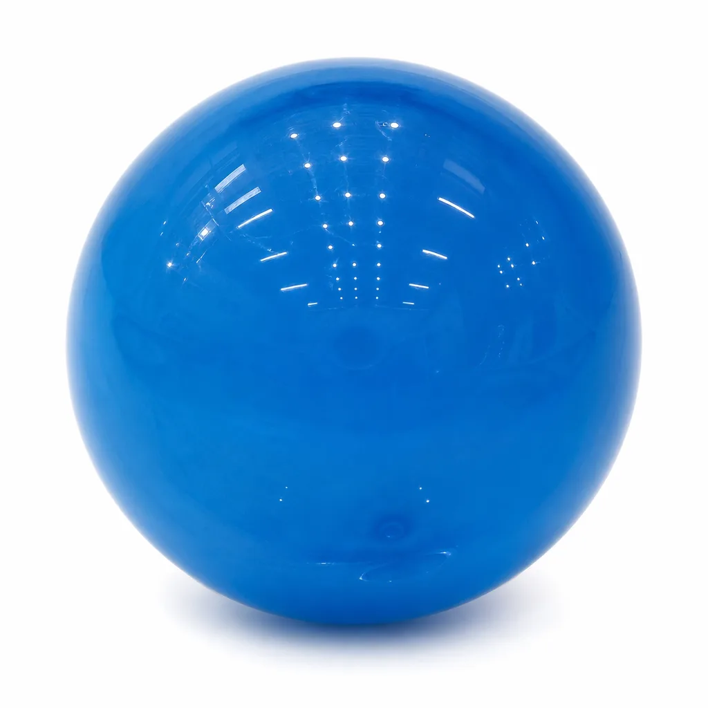 Premium Artificial Blue Protein Sphere Crystal – Chakra Healing Energy Decor for Meditation & Office Spaces