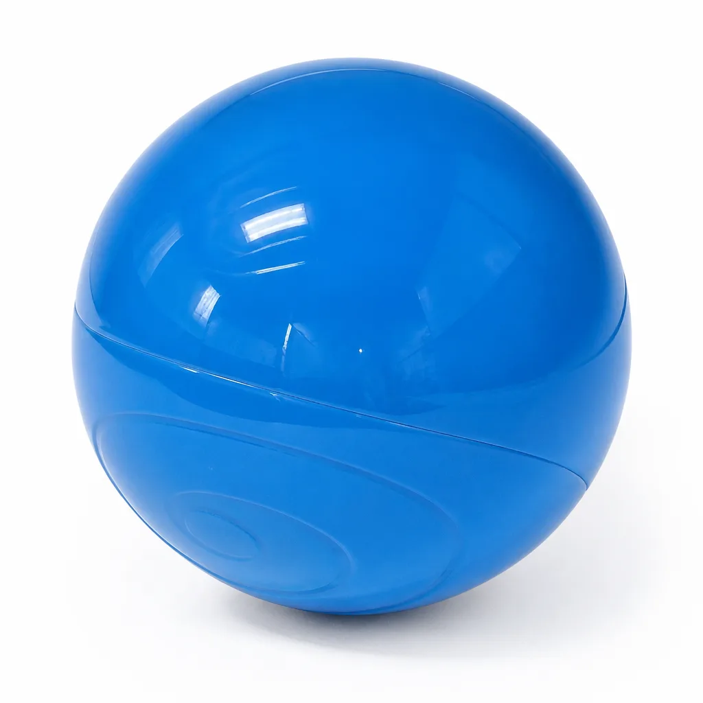 Premium Artificial Blue Protein Sphere Crystal – Chakra Healing Energy Decor for Meditation & Office Spaces