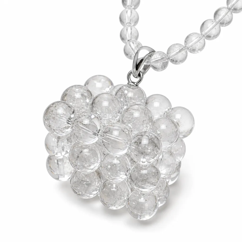 White Crystal Bead Mala – Chakra Healing Energy & Protection for Meditation, Yoga & Altar Decor | Premium Metaphysical Collection