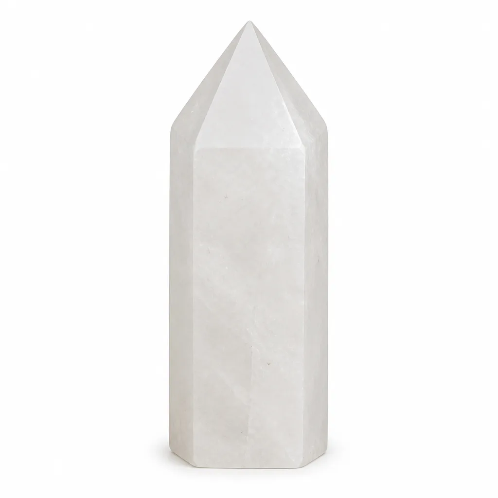 Premium White Crystal Column – Handcrafted Healing & Chakra Energy for Meditation, Yoga, Bedroom & Spiritual Spaces image 1 Premium White Crystal Column – Handcrafted Healing & Chakra Energy for Meditation, Yoga, Bedroom & Spiritual Spaces