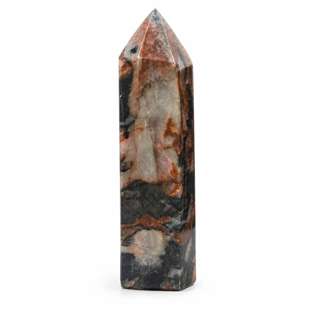 Red Pine Pillar Crystal – Handcrafted Chakra Healing Energy for Meditation & Home Decor image 1 Red Pine Pillar Crystal – Handcrafted Chakra Healing Energy for Meditation & Home Decor