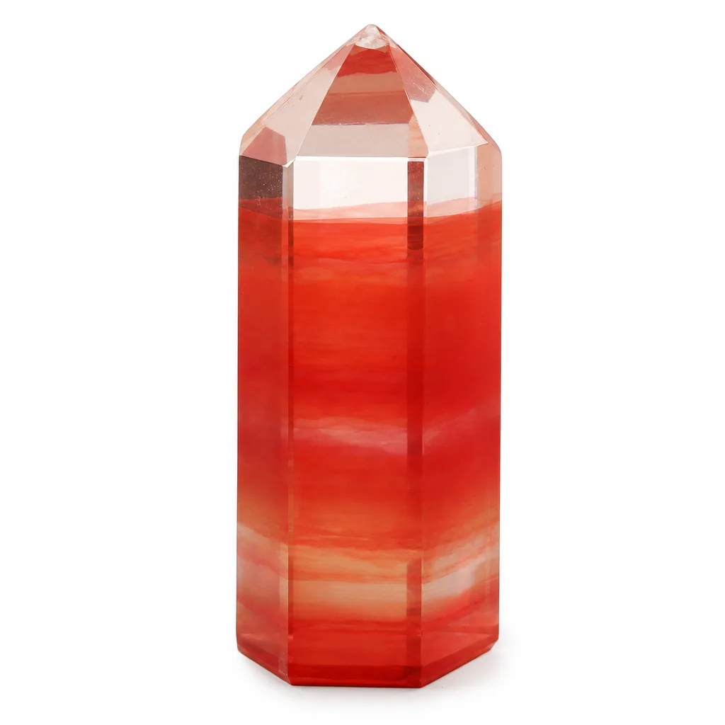 Crystal Mini Pillar Artificial Stone Chakra Energy for Office & Altar Decor, Premium Collection