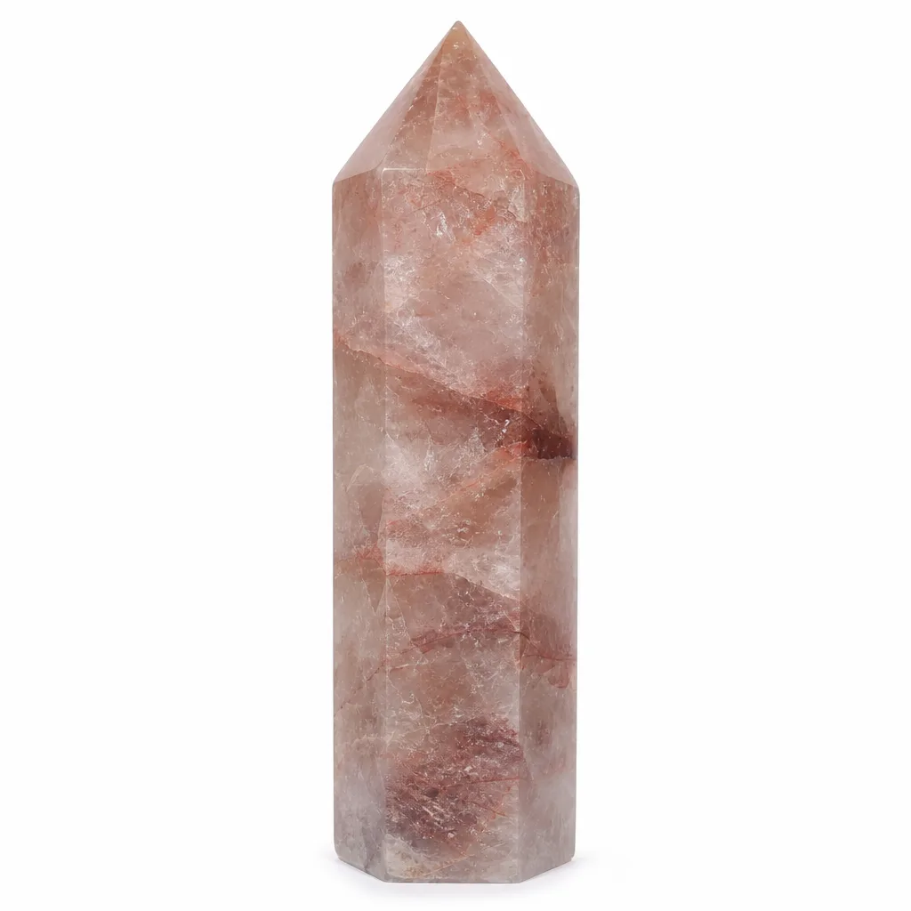 Premium Red Scorched Flower Pillar Crystal – Chakra Healing Energy for Meditation, Yoga & Spiritual Spaces image 1 Premium Red Scorched Flower Pillar Crystal – Chakra Healing Energy for Meditation, Yoga & Spiritual Spaces