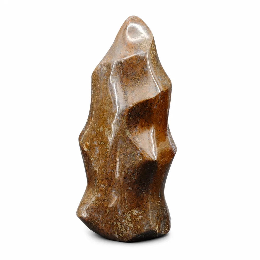 Ocean Jasper Torch Crystal – Chakra Energy & Protection for Meditation | Green Label