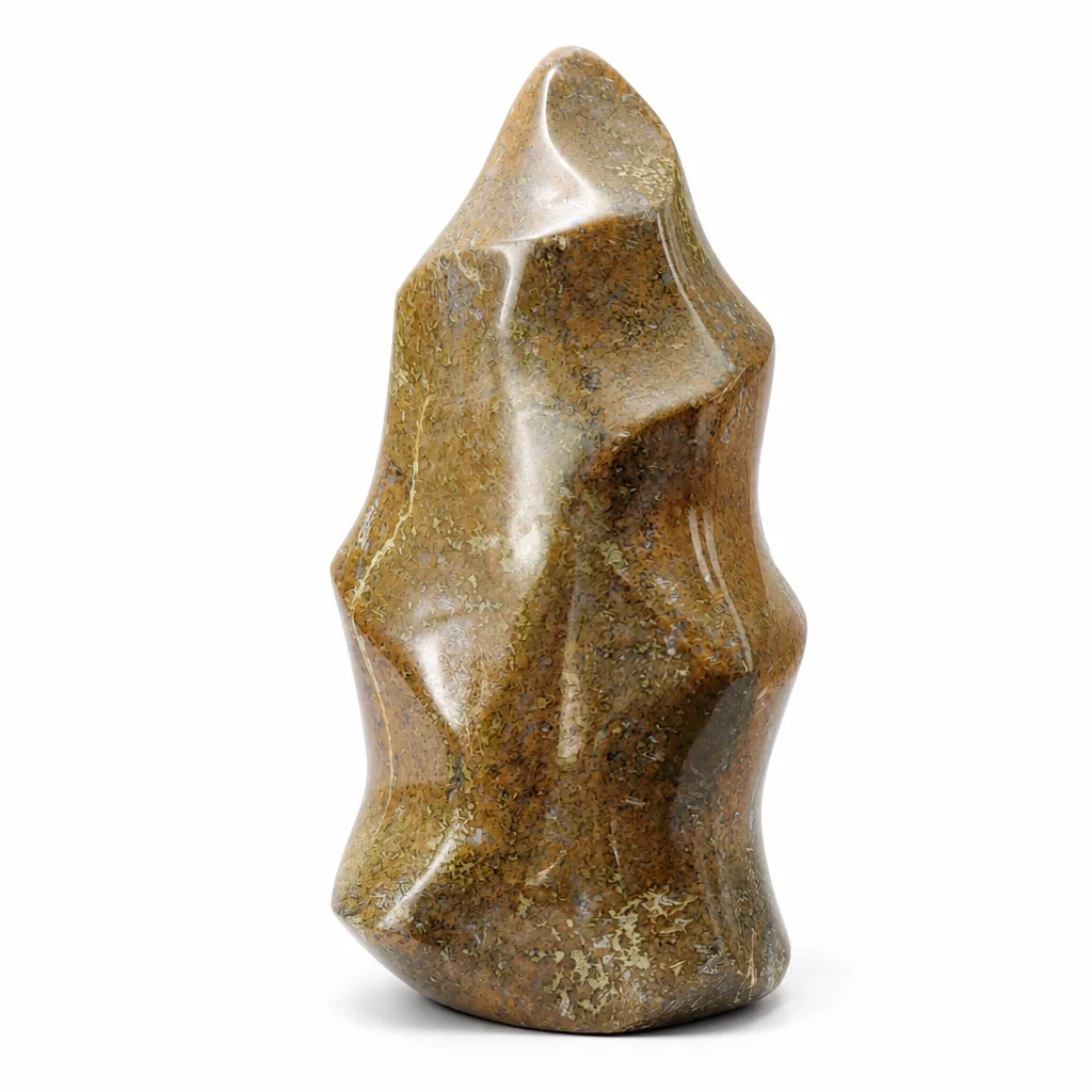 Ocean Jasper Torch Crystal – Chakra Energy & Protection for Meditation | Green Label