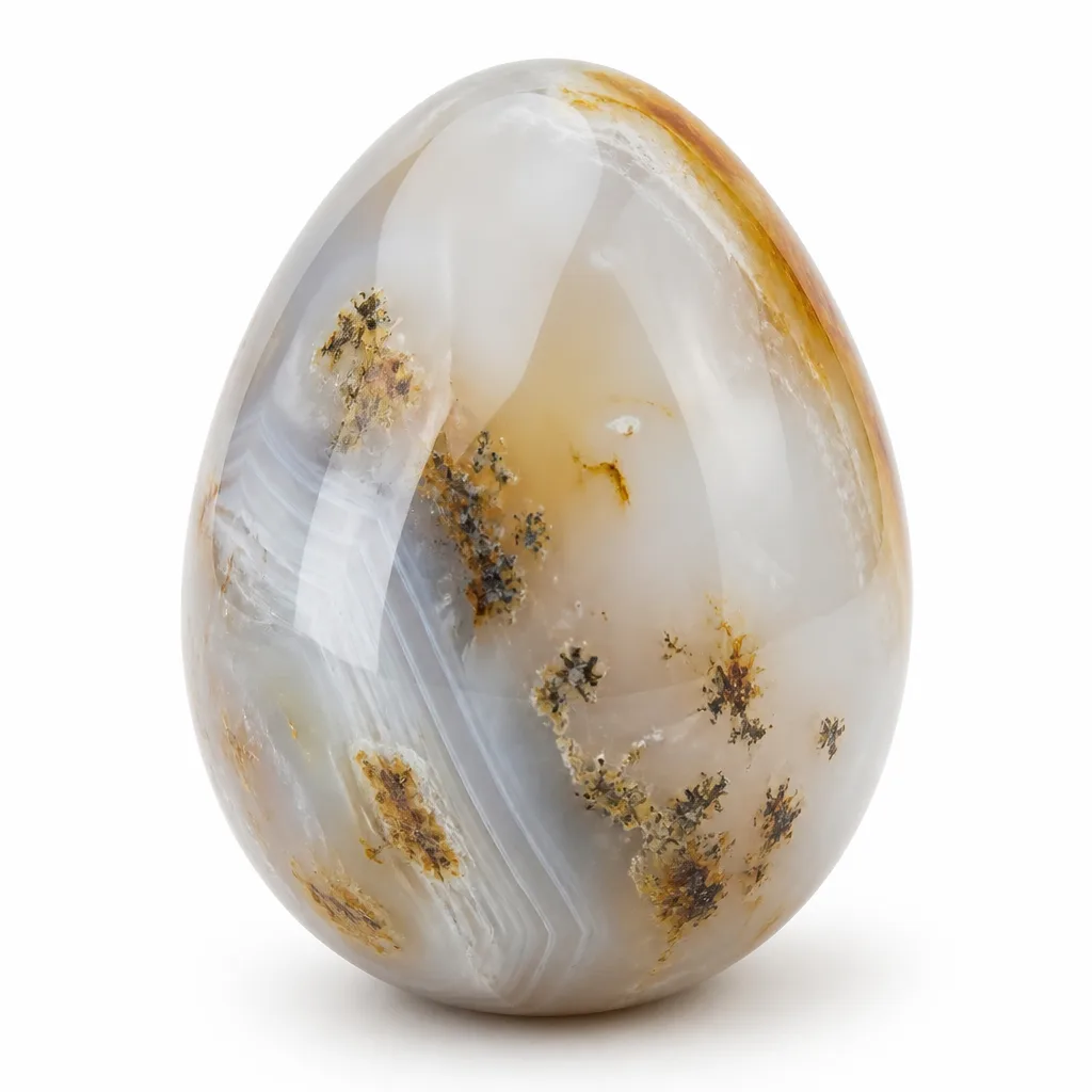 Premium Handcrafted Agate Egg – Chakra Healing Energy & Protection for Meditation, Yoga, Home & Spiritual Spaces